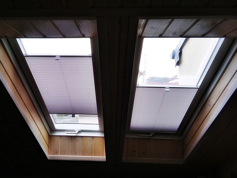 nasza realizacja plisy do okien dachowych