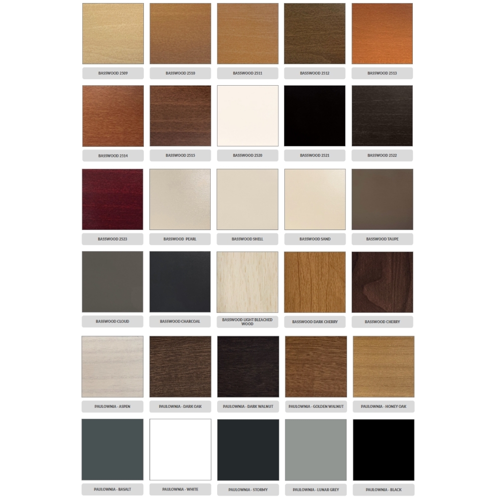 kolory-zaluzje-drewniane kolorystyka żaluzji drewnianych premium