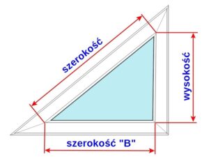 roleta na trójkątne okno