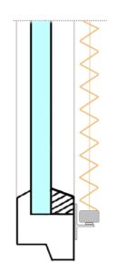 plisa montaż w ramie