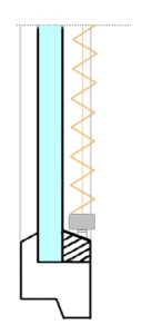 plisa montowana w świetle