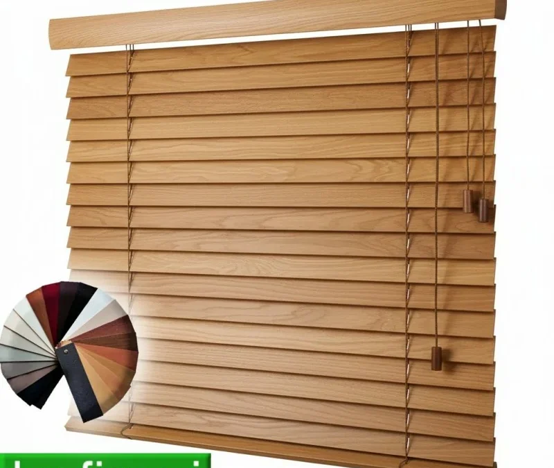 Żaluzje drewniane 50 mm. Na wymiar